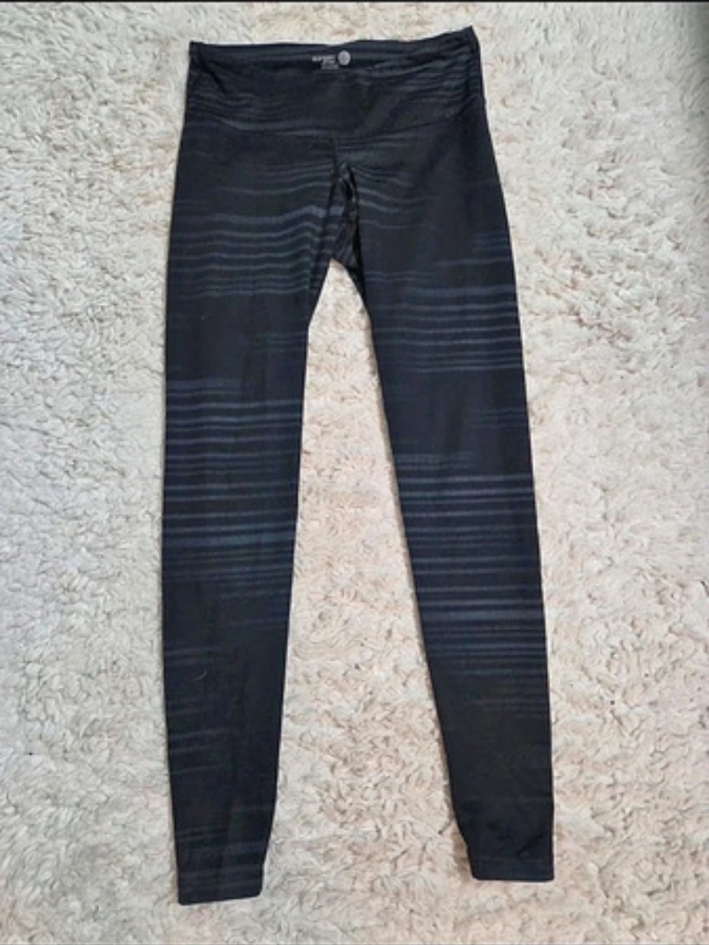 Old Navy Active Striped Compression Leggings Black